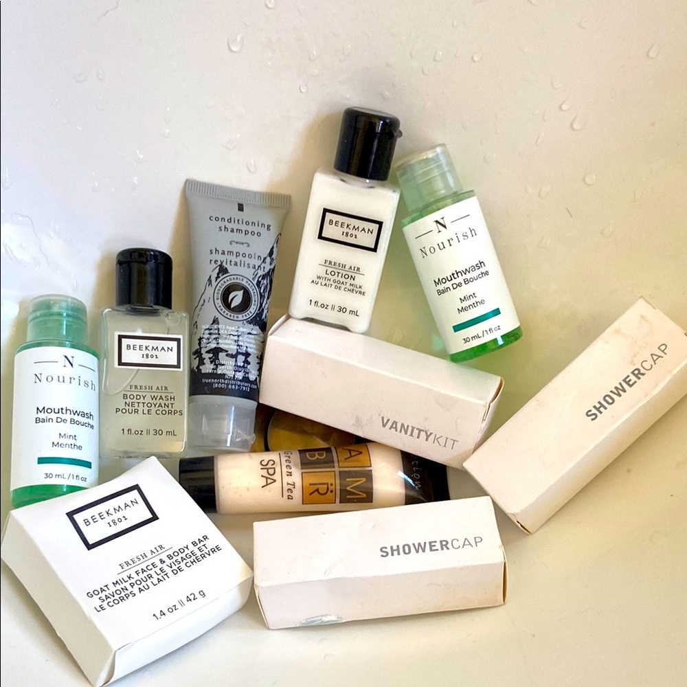 Travel Size Toiletries Set with Beekman Products